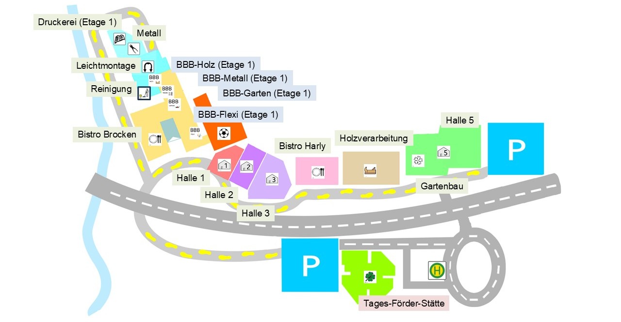 Hier ist unser Wegweiser mit den wichtigsten Bereichen: